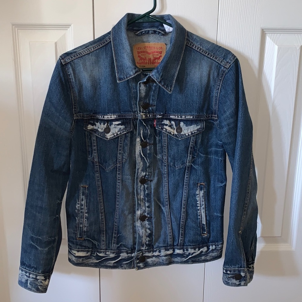 Levi's Denim Jacket Bleach Acid Wash (XS)